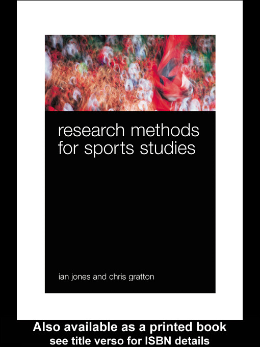 Cover image for Research Methods for Sports Studies